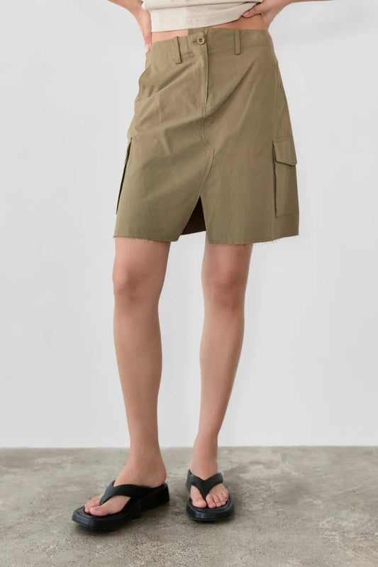 POL Slit Skirt with Pockets - Blu Lotus Boutique
