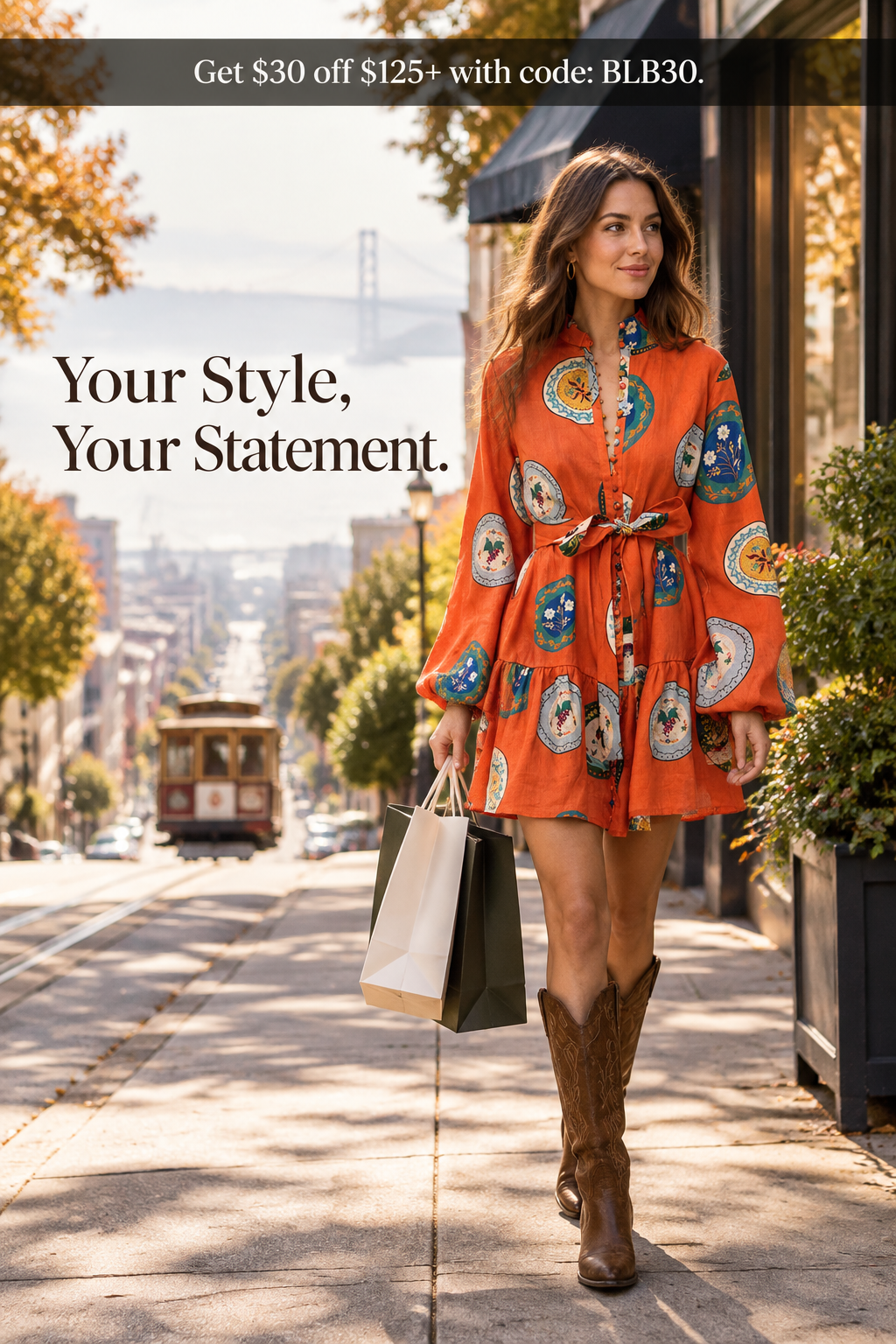 Portrait San Francisco autumn banner