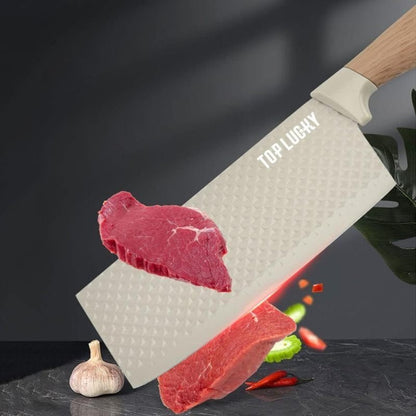 Premium Stainless Steel 6pc Knife Set with Wooden Handles - Blu Lotus Boutique