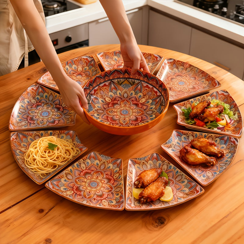 Bohemian Ceramic Plates Lunar New Year Gathering Essentials