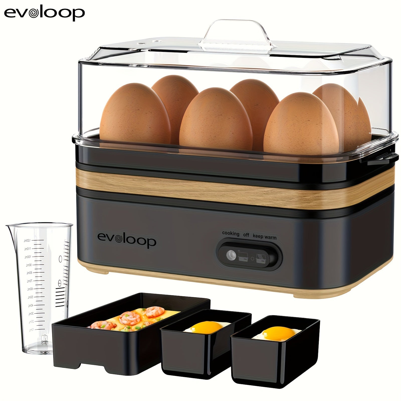 Evoloop Rapid Egg Cooker Perfect Eggs Effortless Cooking