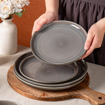 PurpleGray Ceramic Dinnerware Set for 4 - Blu Lotus Boutique