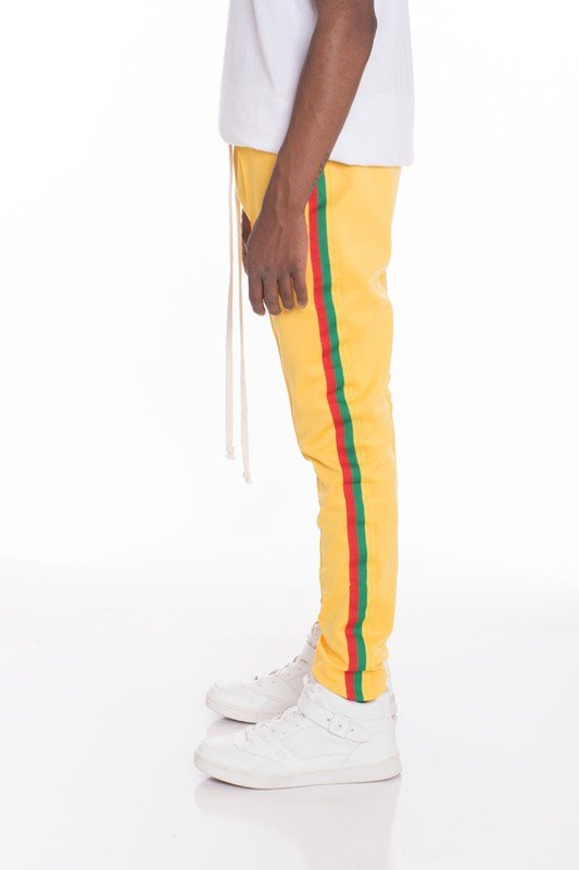 RASTA TAPED TRACK PANTS - Blu Lotus Boutique