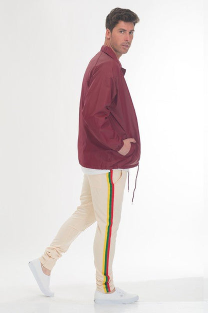 RASTA TAPED TRACK PANTS - Blu Lotus Boutique