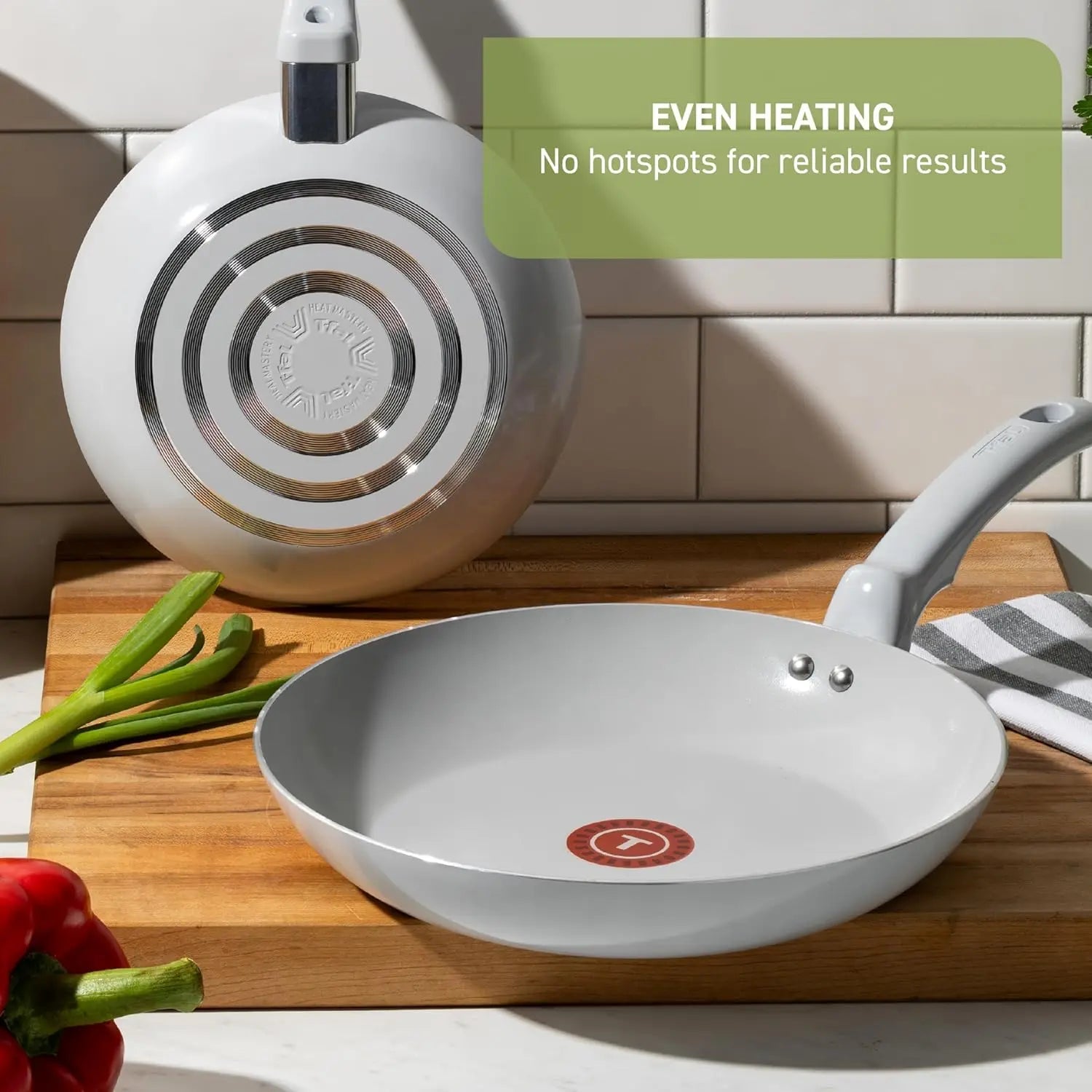 Refresh Ceramic Pots and Pans Set, 20 - Piece Nonstick Cookware Set, Stockpot, Griddle, Frying Pans, Utensils, Moon Grey - Blu Lotus Boutique
