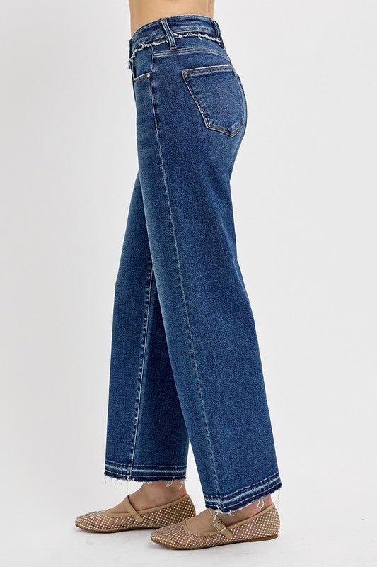 RISEN Full Size Tummy Control Bootcut Jeans Plus Size - Blu Lotus Boutique