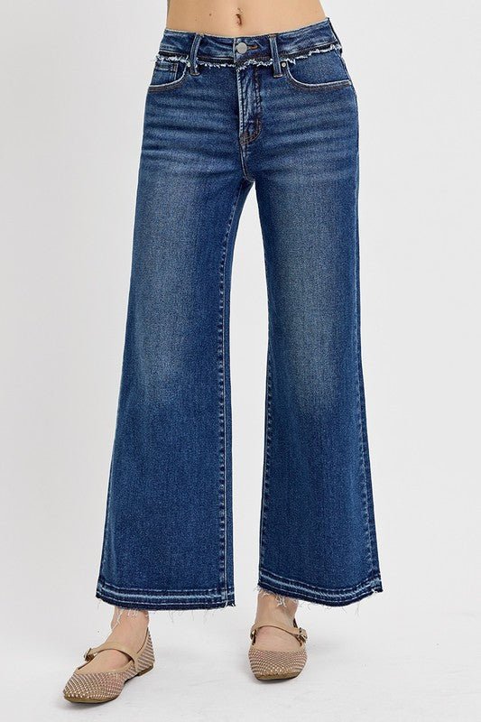 RISEN Full Size Tummy Control Bootcut Jeans Plus Size - Blu Lotus Boutique