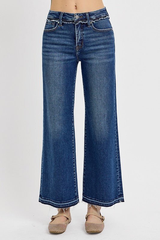 RISEN Full Size Tummy Control Bootcut Jeans Plus Size - Blu Lotus Boutique