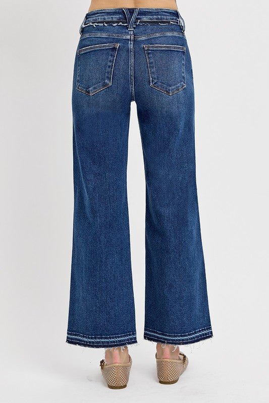 RISEN Full Size Tummy Control Bootcut Jeans Plus Size - Blu Lotus Boutique