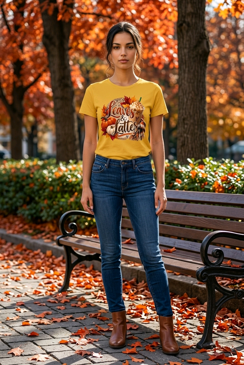 Womens Leaves and Lattes