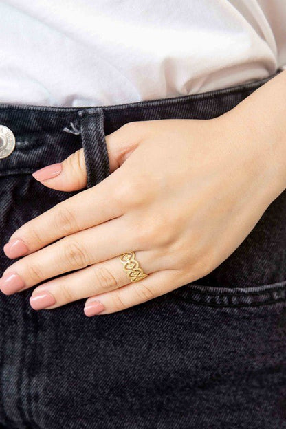 Roma Adjustable Ring - Blu Lotus Boutique