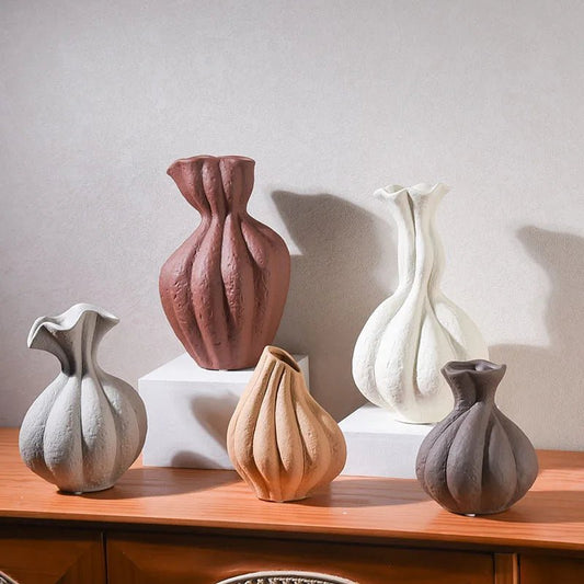 Room Decoration Art Ceramic Vases Ceramic Vases Desktop Flower Arrangement Vases Home Decor Ornaments Soft Decoration Matching - Blu Lotus Boutique