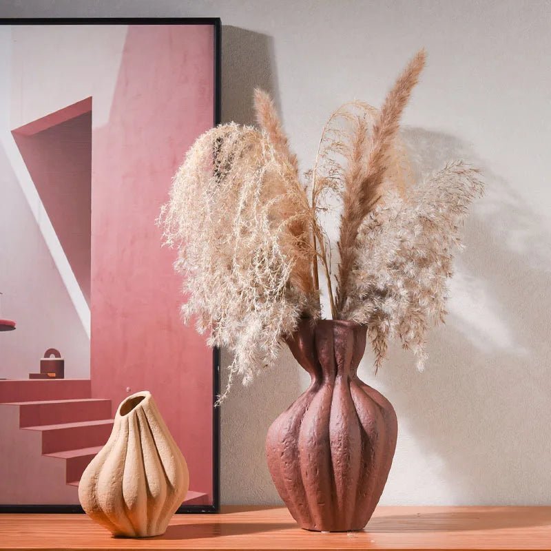 Room Decoration Art Ceramic Vases Ceramic Vases Desktop Flower Arrangement Vases Home Decor Ornaments Soft Decoration Matching - Blu Lotus Boutique