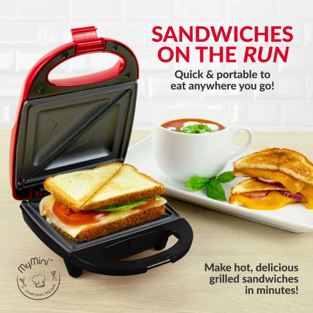 Sandwich Maker Grill, 520 watts, Red - Blu Lotus Boutique