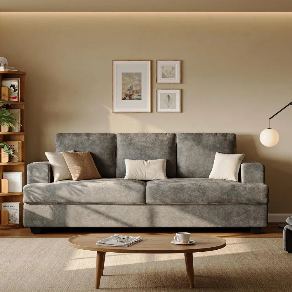 Seater Couches for Living Room Sofas Comfy Sectional Couch with 24" Deep Seat Loveseat Sofa for Small Apartment - Blu Lotus Boutique