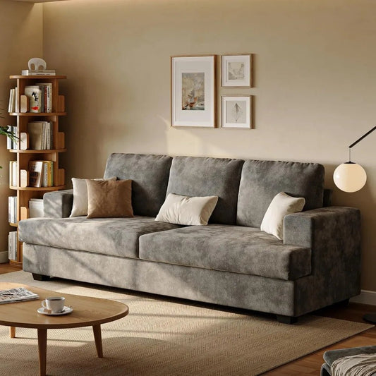 Seater Couches for Living Room Sofas Comfy Sectional Couch with 24" Deep Seat Loveseat Sofa for Small Apartment - Blu Lotus Boutique