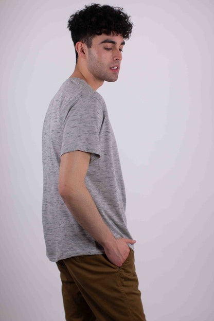 Short Sleeves Henley T-shirt - Blu Lotus Boutique