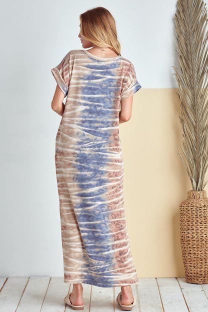 SIDE SLITS MAXI DRESS - Blu Lotus Boutique