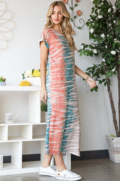SIDE SLITS MAXI DRESS - Blu Lotus Boutique