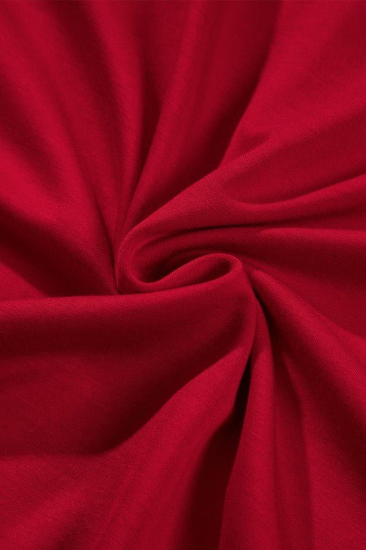 Solid Ruched Long Sleeve Midi Dress - Blu Lotus Boutique