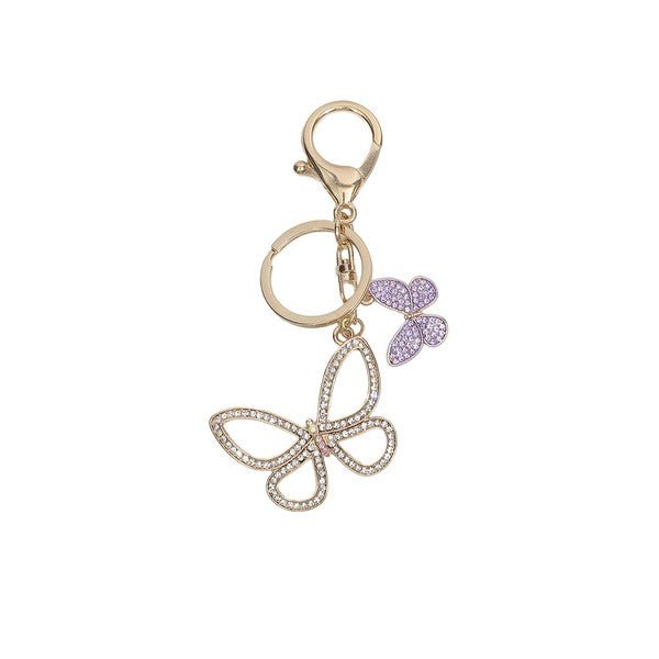 Sparkling Butterfly Keychain - Blu Lotus Boutique