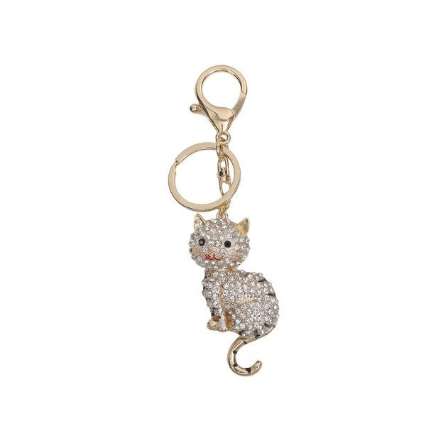 Sparkling Cat Keychain - Blu Lotus Boutique