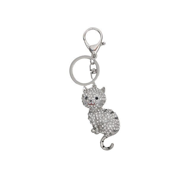 Sparkling Cat Keychain - Blu Lotus Boutique