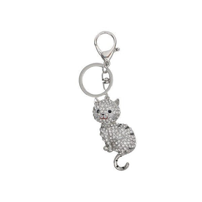 Sparkling Cat Keychain - Blu Lotus Boutique