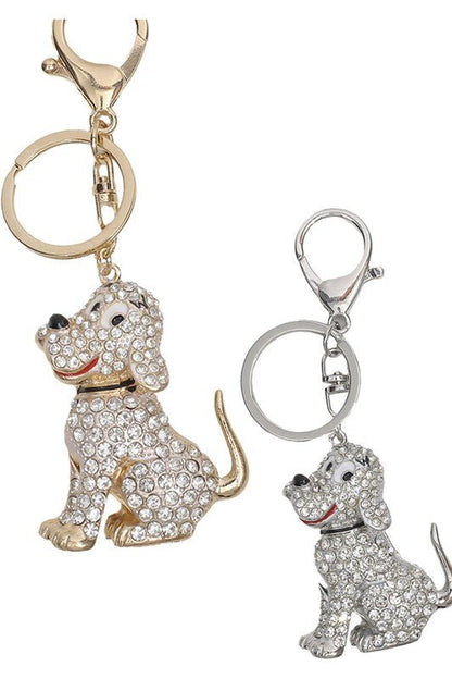 Sparkling Puppy Keychain - Blu Lotus Boutique