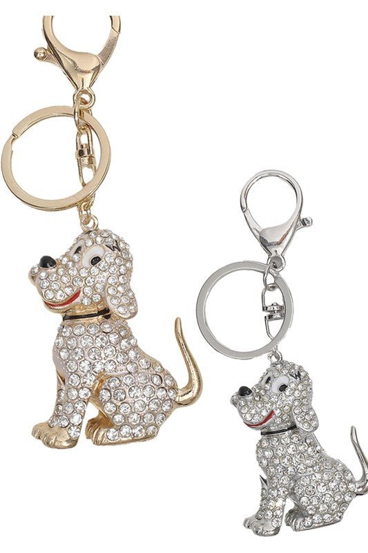 Sparkling Puppy Keychain - Blu Lotus Boutique