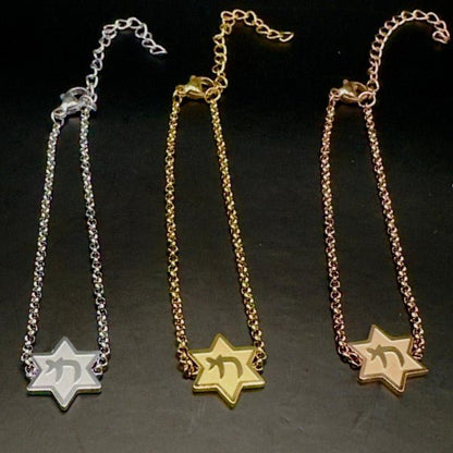 Star of David Chai Bracelet - Blu Lotus Boutique