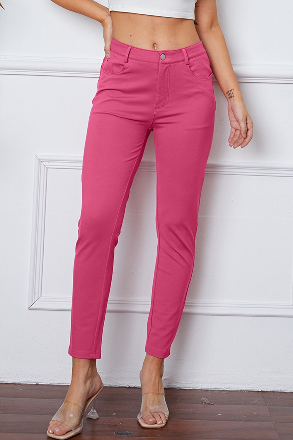 StretchyStitch Pants by Basic Bae - Blu Lotus Boutique