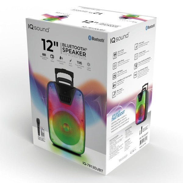 Supersonic 12 Inch Portable Bluetooth DJ Speaker - Blu Lotus Boutique
