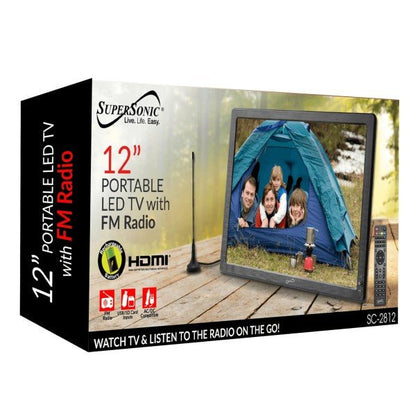 Supersonic 12 - inch Portable Digital LED TV - Blu Lotus Boutique