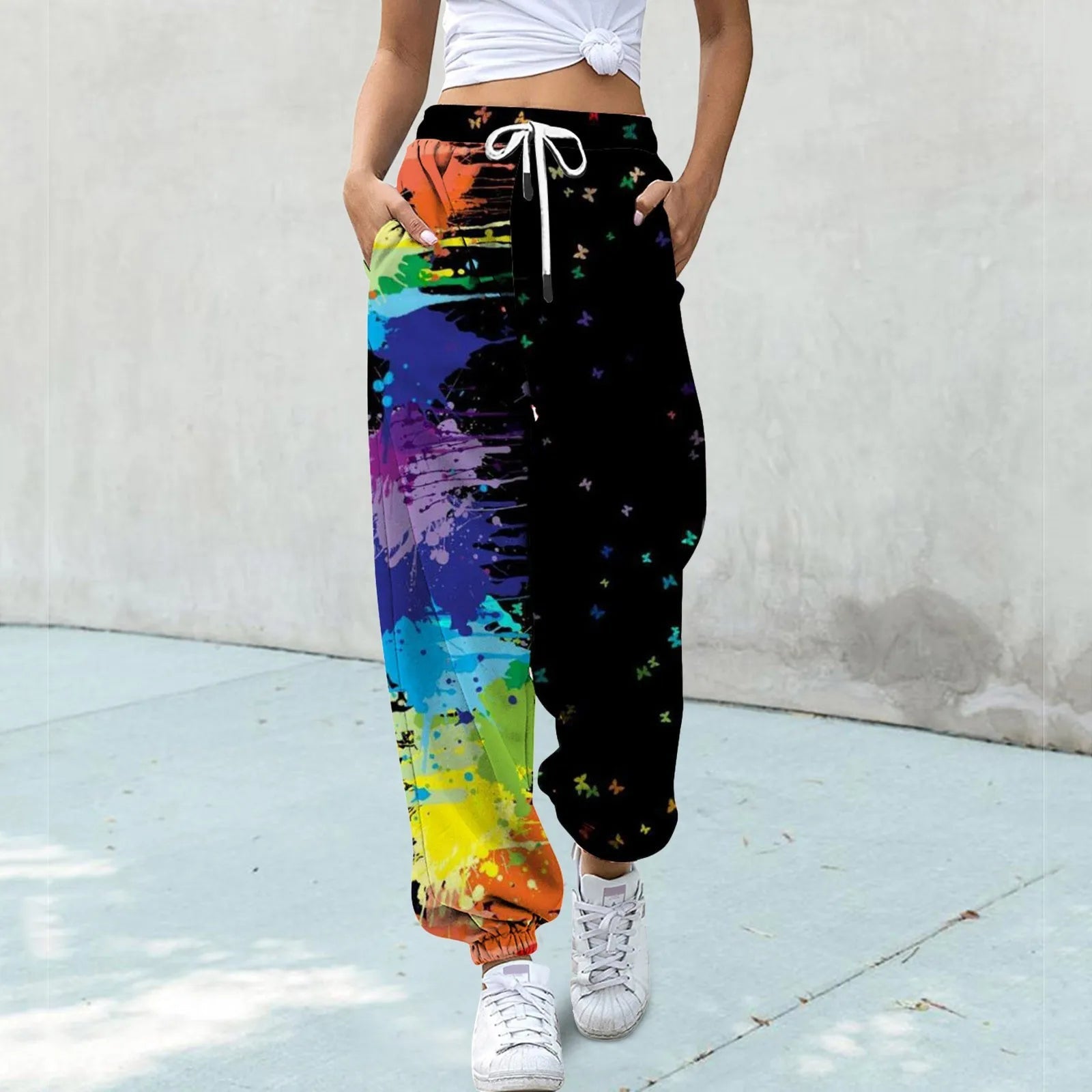 Sweatpants High Waist Athletic Fit - Blu Lotus Boutique