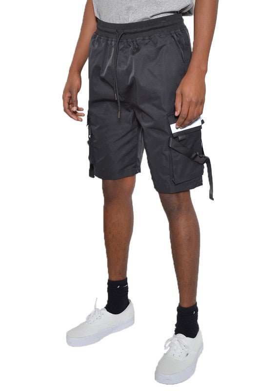 TACTICAL SHORTS WITH STRAPS - Blu Lotus Boutique