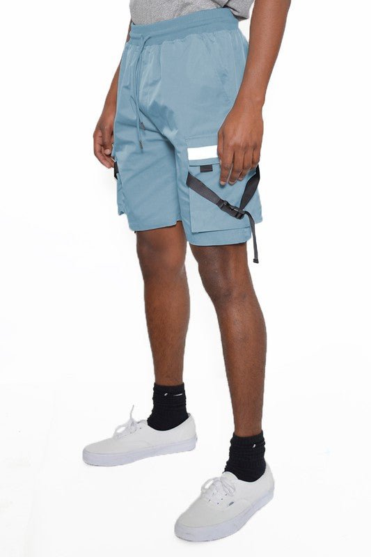 TACTICAL SHORTS WITH STRAPS - Blu Lotus Boutique