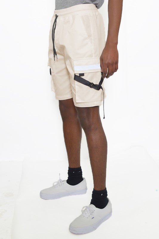 TACTICAL SHORTS WITH STRAPS - Blu Lotus Boutique