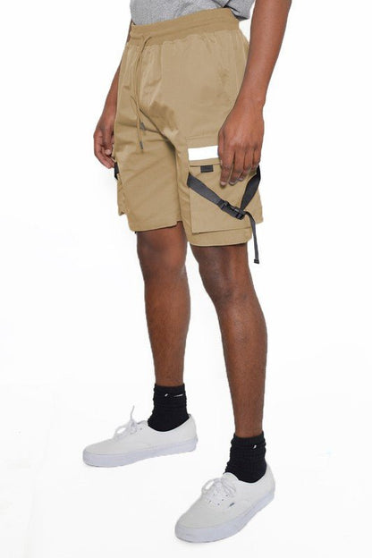 TACTICAL SHORTS WITH STRAPS - Blu Lotus Boutique