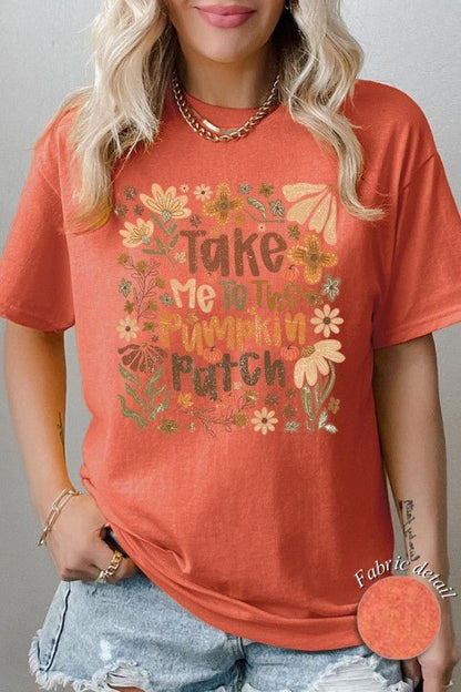 Take Me To The Pumpkin Patch Heavy Cotton Tee - Blu Lotus Boutique