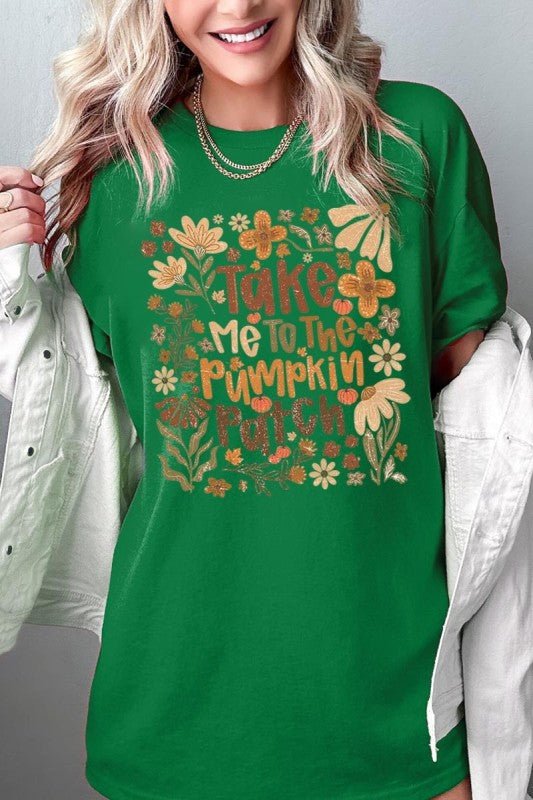 Take Me To The Pumpkin Patch Heavy Cotton Tee - Blu Lotus Boutique