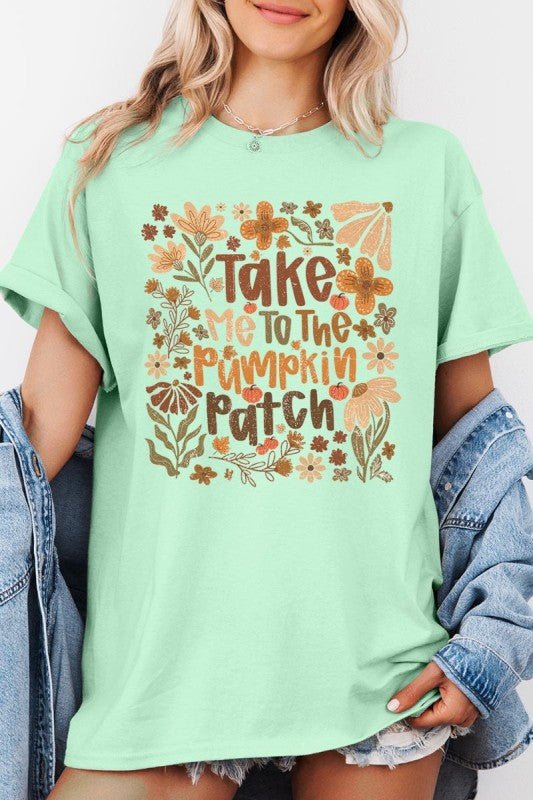 Take Me To The Pumpkin Patch Heavy Cotton Tee - Blu Lotus Boutique