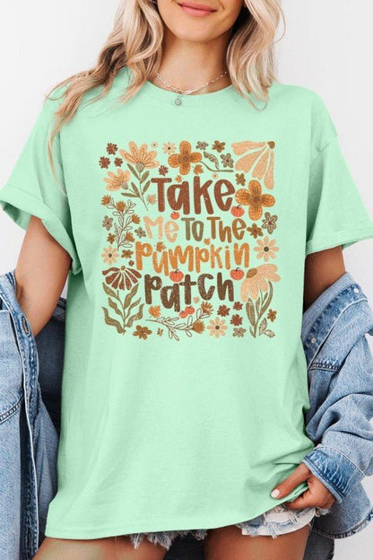 Take Me To The Pumpkin Patch Heavy Cotton Tee - Blu Lotus Boutique