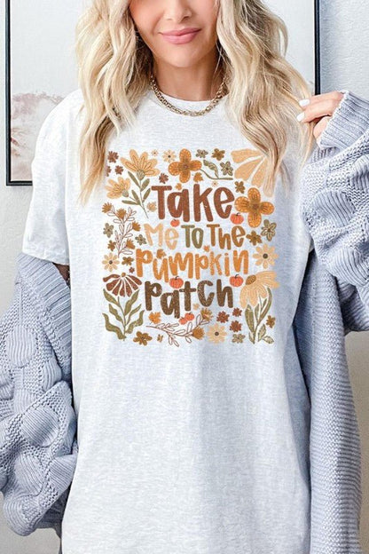 Take Me To The Pumpkin Patch Heavy Cotton Tee - Blu Lotus Boutique