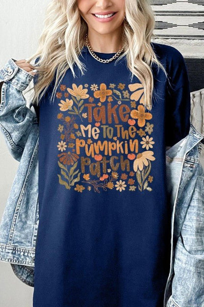 Take Me To The Pumpkin Patch Heavy Cotton Tee - Blu Lotus Boutique