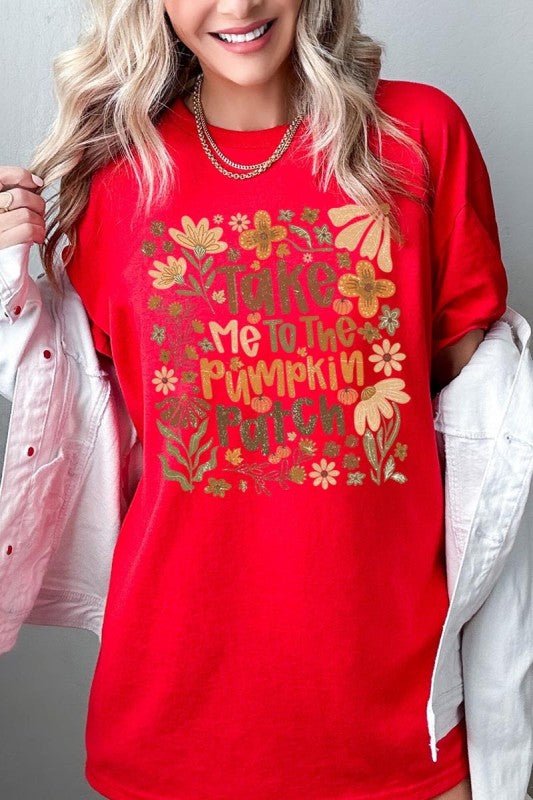 Take Me To The Pumpkin Patch Heavy Cotton Tee - Blu Lotus Boutique