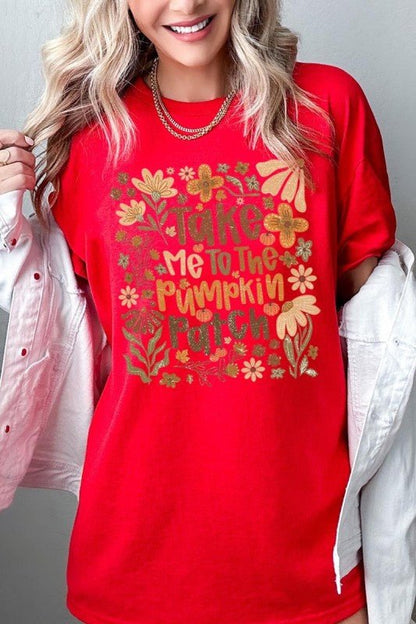Take Me To The Pumpkin Patch Heavy Cotton Tee - Blu Lotus Boutique