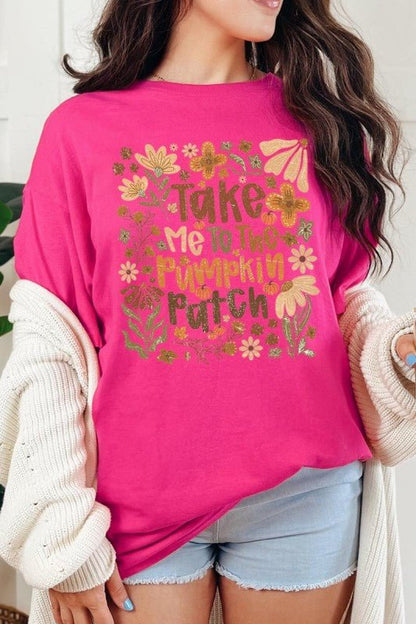 Take Me To The Pumpkin Patch Heavy Cotton Tee - Blu Lotus Boutique