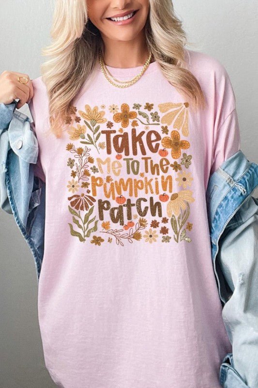 Take Me To The Pumpkin Patch Heavy Cotton Tee - Blu Lotus Boutique