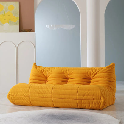 Teddy Fabric Bean Bag Sofas Comfy Lazy Floor Sofa Couch Soft Lounge Chairs Foam - Filled Accent Chair for Living Room Bedroom - Blu Lotus Boutique